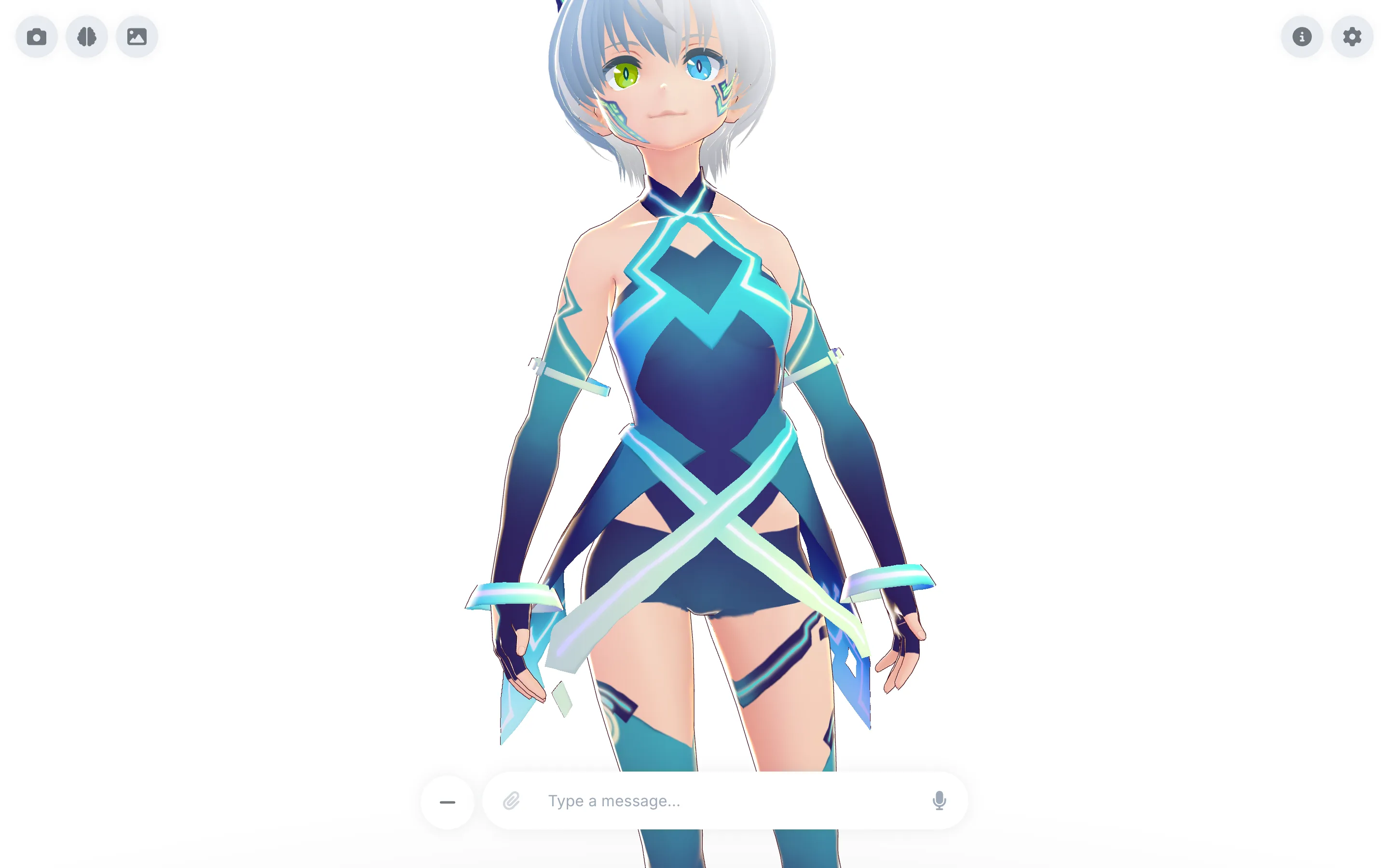 Utsuwa desktop app with a 3D VRM avatar companion and chat interface